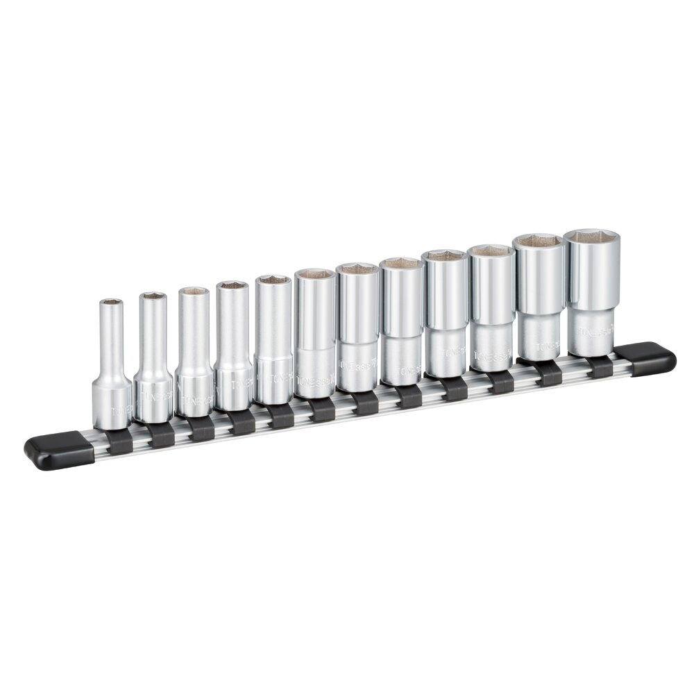 HSBL312 DEEP SOCKET SET (6PT.), WITH SOCKET HOLDER (STANDARD)