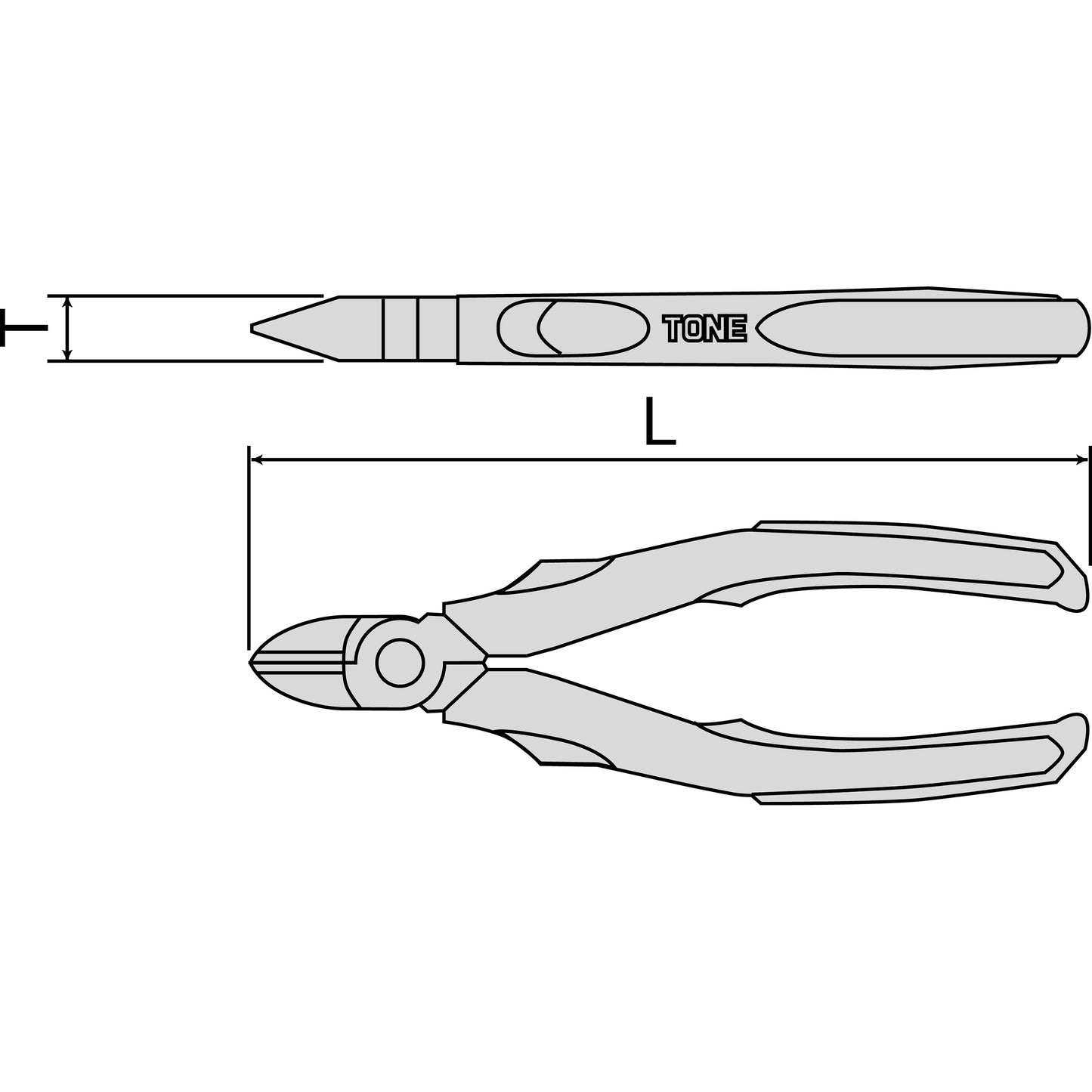 KN-150G DIAGONAL CUTTING PLIERS