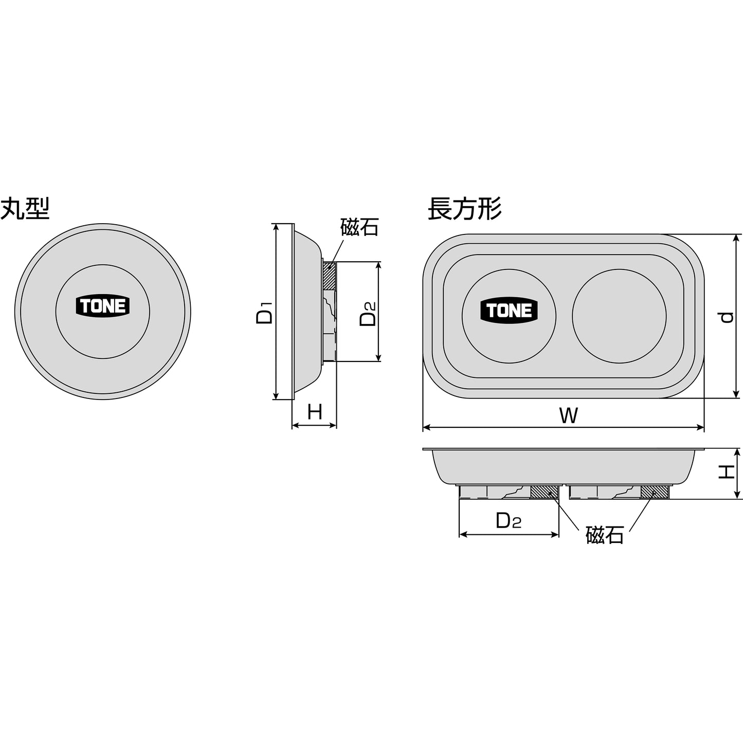 MPT-SS PARTS TRAY WITH MAGNET