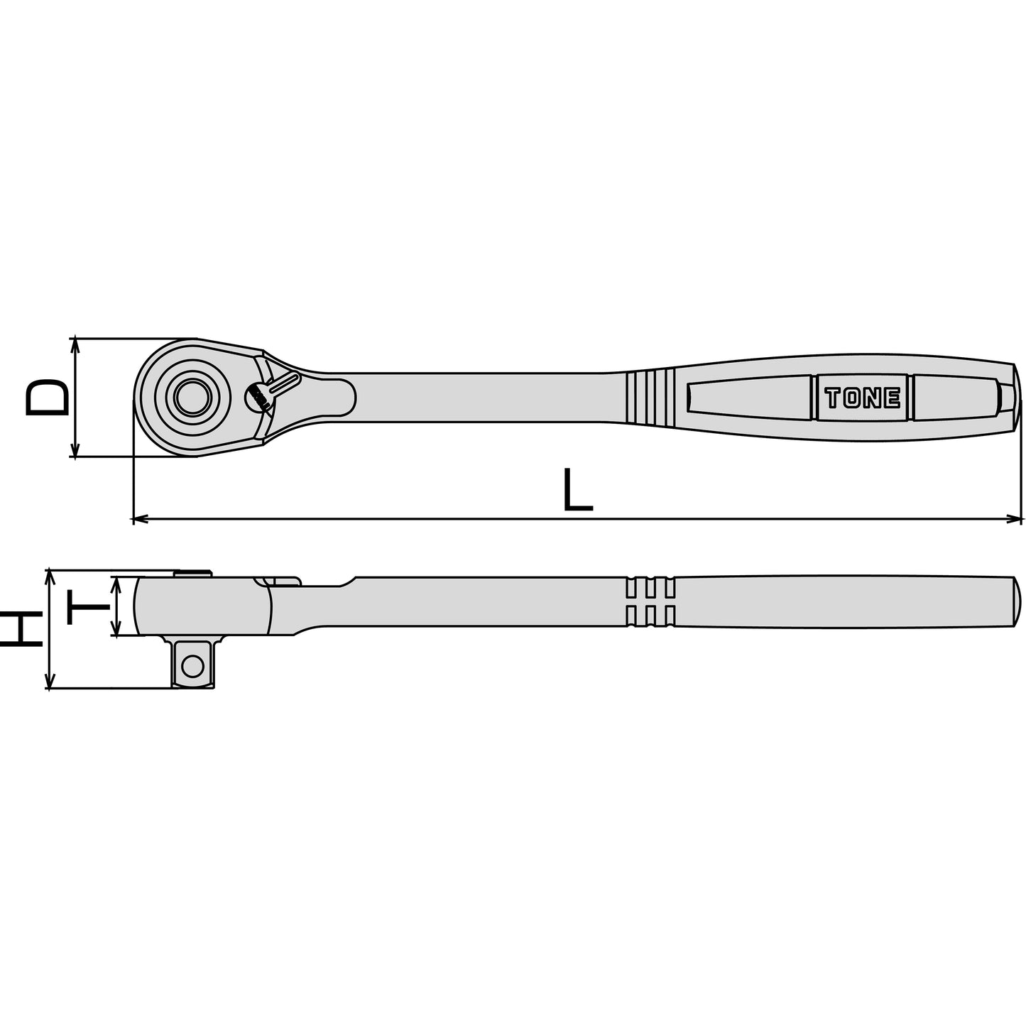 RH3H RATCHET (SOCKET HOLD TYPE) (3/8 INCH)
