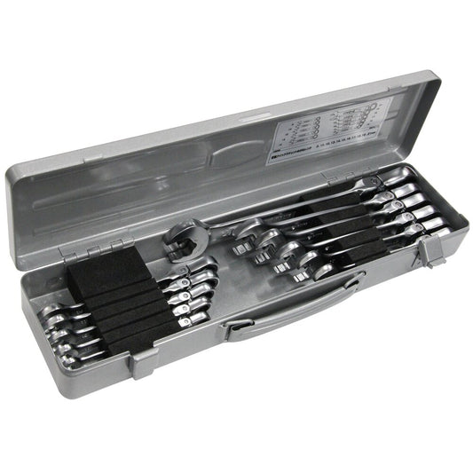 RMFQ110 OSCILLATING QUICK RATCHET BOX WRENCH SET (11 PCS)